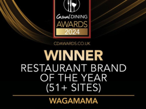 Winner of Restaurant Brand of the Year (51+ Sites) for Wagamama.