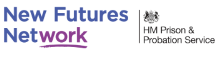 Logo for New Futures Network, a part of HM Prison & Probation Service.