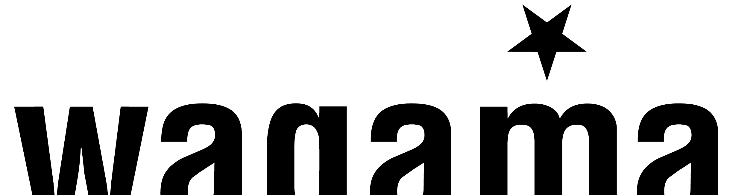 The black Wagamama restaurant logo featuring lowercase text with a small star symbol above.