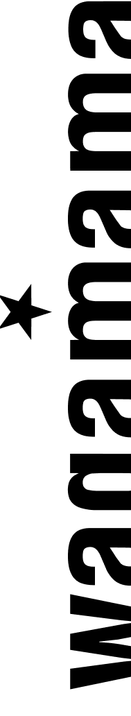 Black vertical Wagamama restaurant logo with a star symbol.